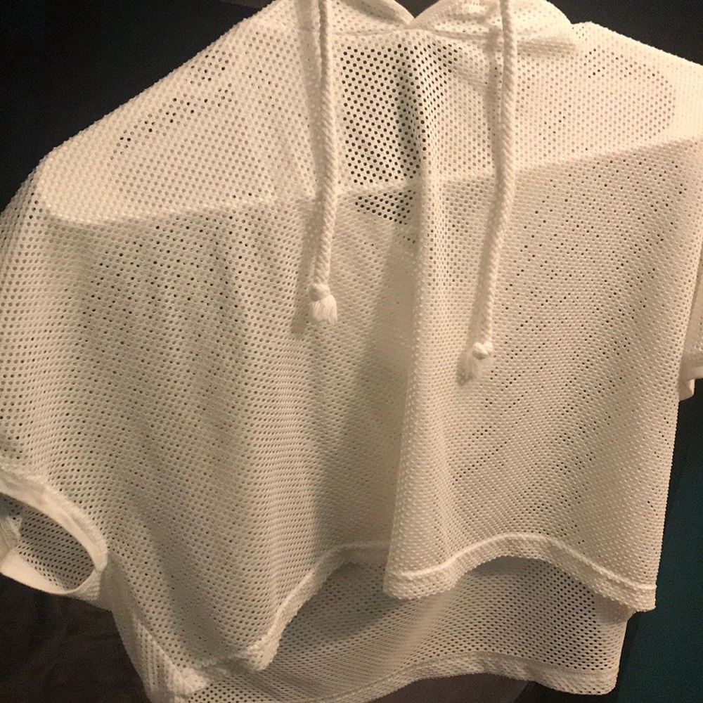 White Mesh Croptop